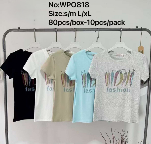 Bluzki damskie jeansy Roz S/M-L/XL, Mix Kolor Paczka 10 szt